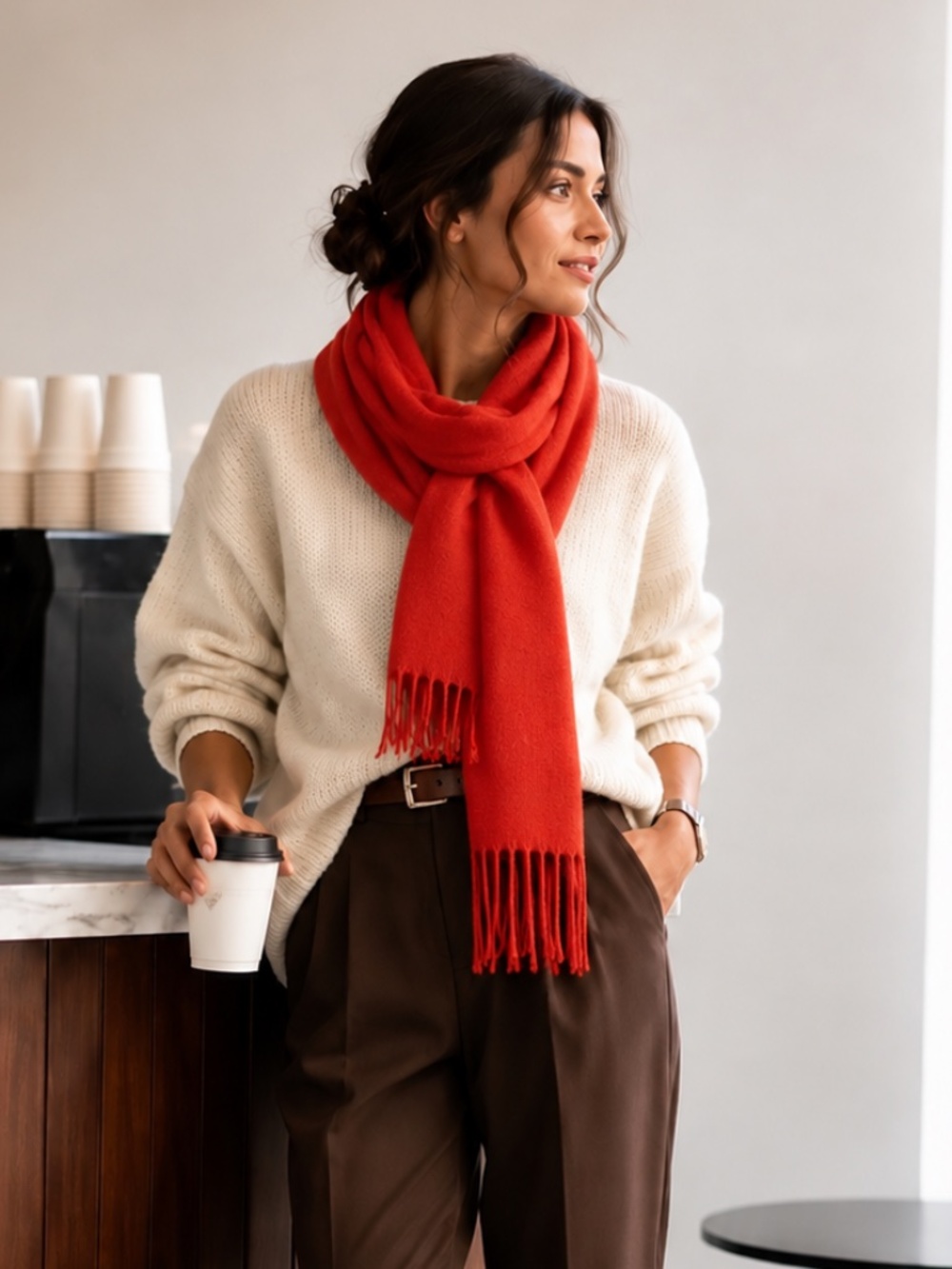 Alpaca Fina Soft Fine Knit Oversized Scarf Wrap Shawl